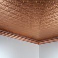 thumbnail image 2 of Fasade Traditional 4 Vinyl 2ft x 4ft Glue Up Ceiling Panel Polished Copper 5 Pack, 2 of 5