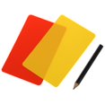 thumbnail image 1 of Boîte pour Arbitre de match de football Cartes Rouges et Jaunes, 1 of 3