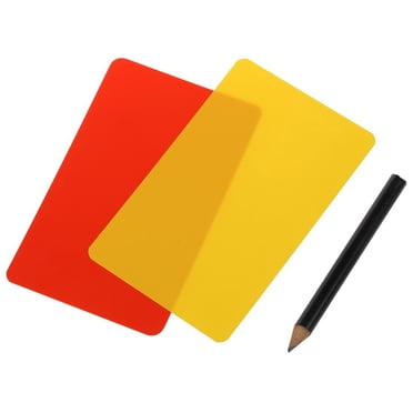 Boîte pour Arbitre de match de football Cartes Rouges et Jaunes