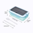 thumbnail image 5 of Xihbxyly Glass Tupperware 0Multicolor Deli Meat Container For Fridge Sub Student Lunch Box Microwave Oven Heating Lunch Box Material Office Worker Lunch Box Sealed Lunch Box Lunch Box, 5 of 5