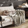 thumbnail image 1 of Inspired Home Kierra Couverture Tricotée Confortable 50"x60 Pouces, Lion Blanc, 1 of 6