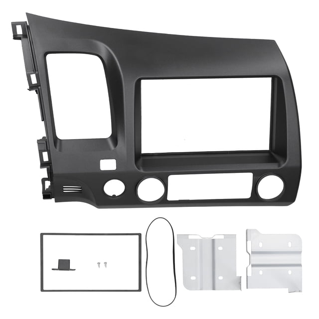 2Din Stereo Radio Fascia DVD Audio Navigation Panel Frame for Honda Civic 2006-2011 LHD
