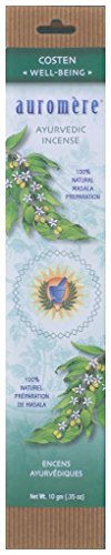 Auromere Ayurvedic Incense, Costen (Well-Being)