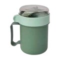 thumbnail image 2 of Cqxid Tableware Under $5 500m Plastic Portable Soup Cup With Lid Lunch Box Food Container Breakfast Cup Food Jar Milk Soup Cup With Spoon Leakproof Bento Box, 2 of 3