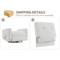 thumbnail image 4 of Recliner Chairs, Swivel Rocker Recline, Glider Recliner Nursery Chair, Recliner Chair for Adults, 360°Swivel Glider Rocking Chair for Living Room, Bedroom, Office, RV, Small Spaces, Linen, 4 of 7
