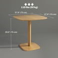 thumbnail image 3 of HOMCOM Table de Salle à Manger pour 4 Personnes - Table de Cuisine Moderne, Bois Naturel, 3 of 10