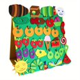 thumbnail image 3 of QJUHUNG 1set Creative Felt Picture Book Teaching Toy Set  Classroom Performance Toy  Caterpillar Picture Book Teaching Toy (without Drawing Stand), 3 of 5
