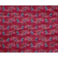 thumbnail image 4 of oneOone Polyester Lycra Fabric Fish Block Printed Fabric 1 Yard 56 Inch Wide, 4 of 4