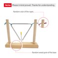 thumbnail image 2 of Labymos 6-inch Triangle Instrument with Striker and Wood Stand Musical Steel Triangle Early Educational Percussion Instrument, 2 of 7