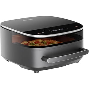 Refurbished EDENPEER 11-in-1 Extra Large 6 QT Air Fryer with Dual Heat Source Technology, Smart Digital Touchscreen, Fits 12-Inch Pizza, Whisper-Quiet EA2-K
