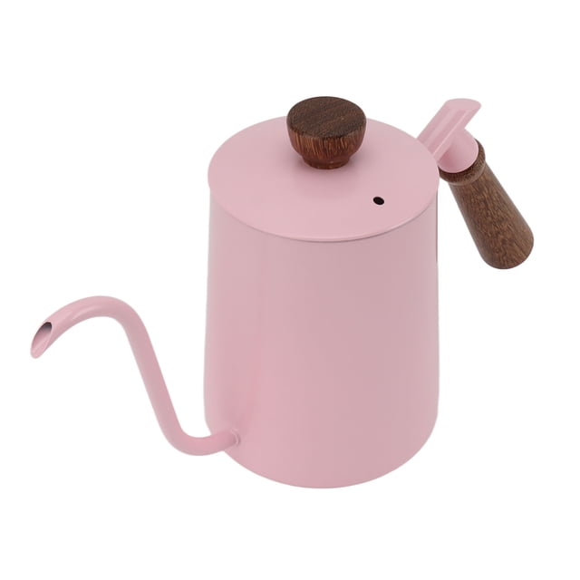 Stovetop Tea Kettle, 600ml Stainless Steel Pour Over Kettle Gooseneck Kettle With Comfortable Wood Handle Water Kettle Large Capacity Tea Kettle For Coffee Making