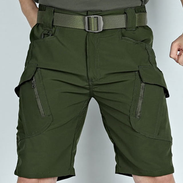 DPTALR Men's Summer Color Outdoors Casual Multi-pocket Sport Shorts Pants