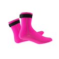 thumbnail image 1 of Bottes de Plongée en Néoprène 3mm Course Ski Surf Snorkeling Chaussettes Rose Rouge TP, 1 of 9