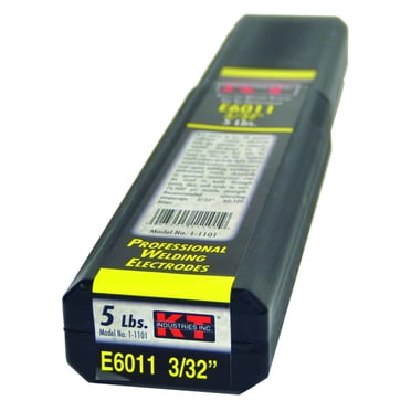 K-T Industries 1-1101 - Tige d'Électrode de Soudure en Acier Doux AWS E6011 3/32 Pouces 5lb