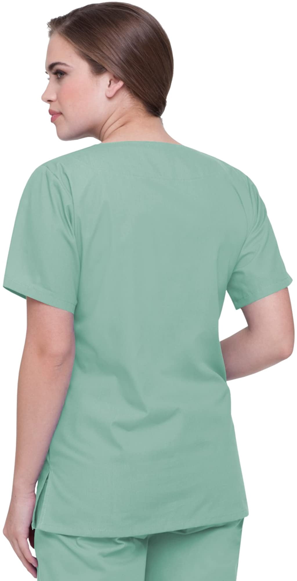Landau Essentials Haut de Sarrau pour Femmes : 4 Poches, Coupe Classique Décontractée, Col en V Durable 8219