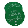 thumbnail image 1 of Inkdotpot Silver Foil Paper Hang Tags Let Love Sparkle Wedding Favor Tags 50 Pieces, 1 of 6