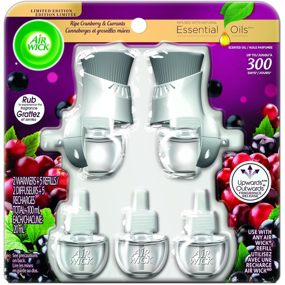 Refurbished Air Wick Plug in Air Freshener 2 Kits plus 5 Refills