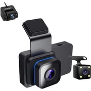 Meteor 1776 Dash Cam, Meteor 1776 Wireless Dash Cam with WiFi & GPS, 3" Screen 4K Dual DashCam Front & Rear View with 2 Sensors (HD)