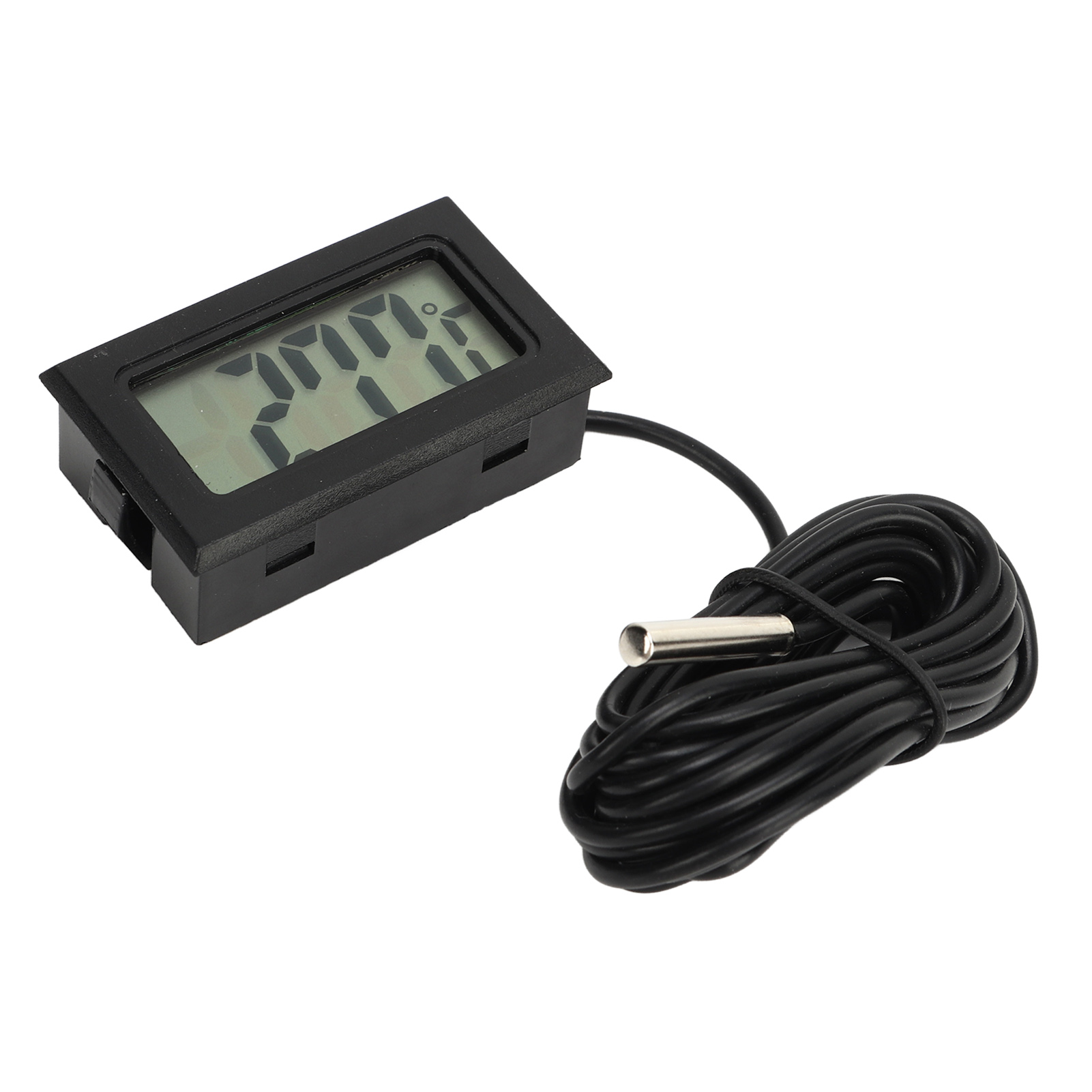 Digital Thermometer, Embedded Small Digital Temperature Meter 160mAh Accurate LCD  for Fish Tank