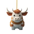 thumbnail image 1 of Meitianfacai Cute Cow Car Pendant Home Tree Decoration, Christmas Tree Ornament, Home Decor 1PC, 1 of 1