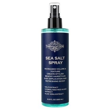 THEMANCODE Sea Salt Spray for Men, Natural Hair Spray for Beach Waves & Volumizing Texturizing with Red Algae, Kelp & Aloe Vera,  Valentine's Day Gift for Him & Men, 8.8 fl oz (260 ml)