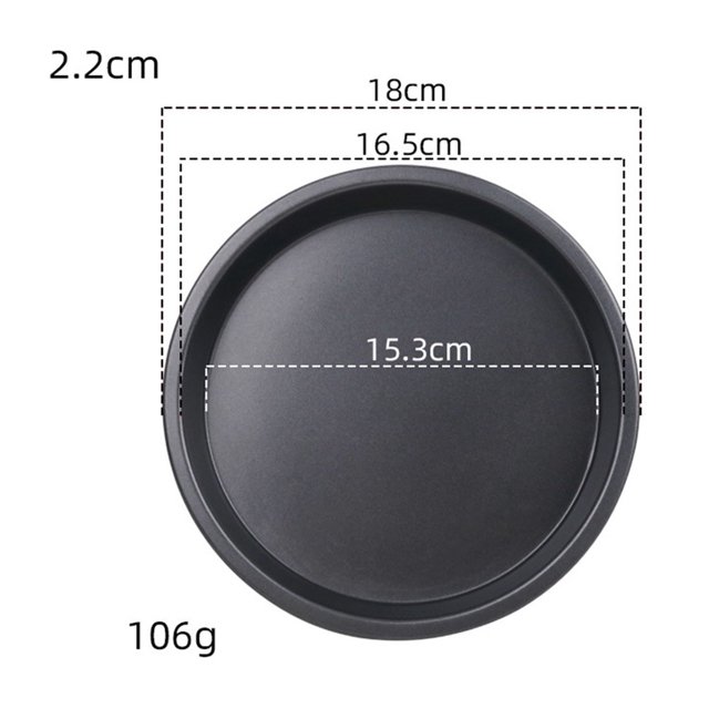 Ruibeauty 5-10 Inch Non-Stick Pizza Trays Steel Baking Tool Pizza Pan Oven Tool