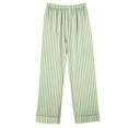 thumbnail image 3 of Timdgard Womens Pajamas Outfits Striped Lapel Button down Shirts Pants Lounge Sets Fall Loose Sleepwear, 3 of 4