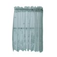 thumbnail image 1 of GROWTH TANK 1 Panel Voile Curtain Valance Plain Tier For Small Window - White, as described Blue, 1 of 9