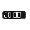 thumbnail image 1 of GUOOL Horloge de Bureau Numérique Silencieuse Enfants Adolescents Adultes Rotation Projection LED Réveil Lumière Noire Blanche, 1 of 8