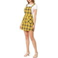 thumbnail image 4 of INSPIRE CHIC Women's Adjustable Strap Plaid Suspender Overall Dress, 4 of 6