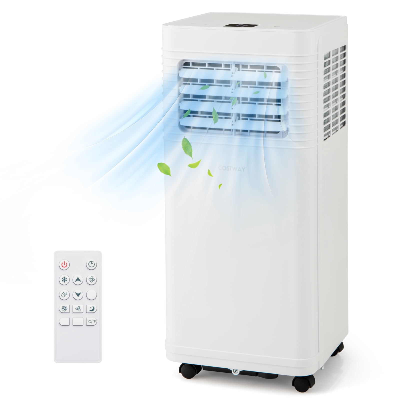 Giantex ortable Air Conditioner, 8000 BTU Air Conditioner w/24H Timer & Remote Control, Window Installation Kit, AC Unit Cools Rooms up to 250 Sq.Ft