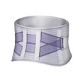 thumbnail image 2 of Back Support Belt Adjustable Steel Plates | 4 Reinforced Spring Splints | Breathable Polyester Material | Posture Corrector | Relieves Back Pain | Waist Brace | 90x15cm | 1 PC | Black or Purple, 2 of 6