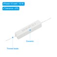 thumbnail image 3 of Unique Bargains 5Pcs 47 Ohm Resistors, 10W Ceramic Cement Resistor Power Cement Resistor Kit Tolerance 5% for Power Adapters Audio, 3 of 4