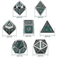 thumbnail image 2 of DND Dragon Scale Dice Set of 7 Pcs, Metal D&D Dice Set with Oversized D20 for Tabletop Roleplaying Games, Dungeons and Dragons, DND, D&D, 2 of 5
