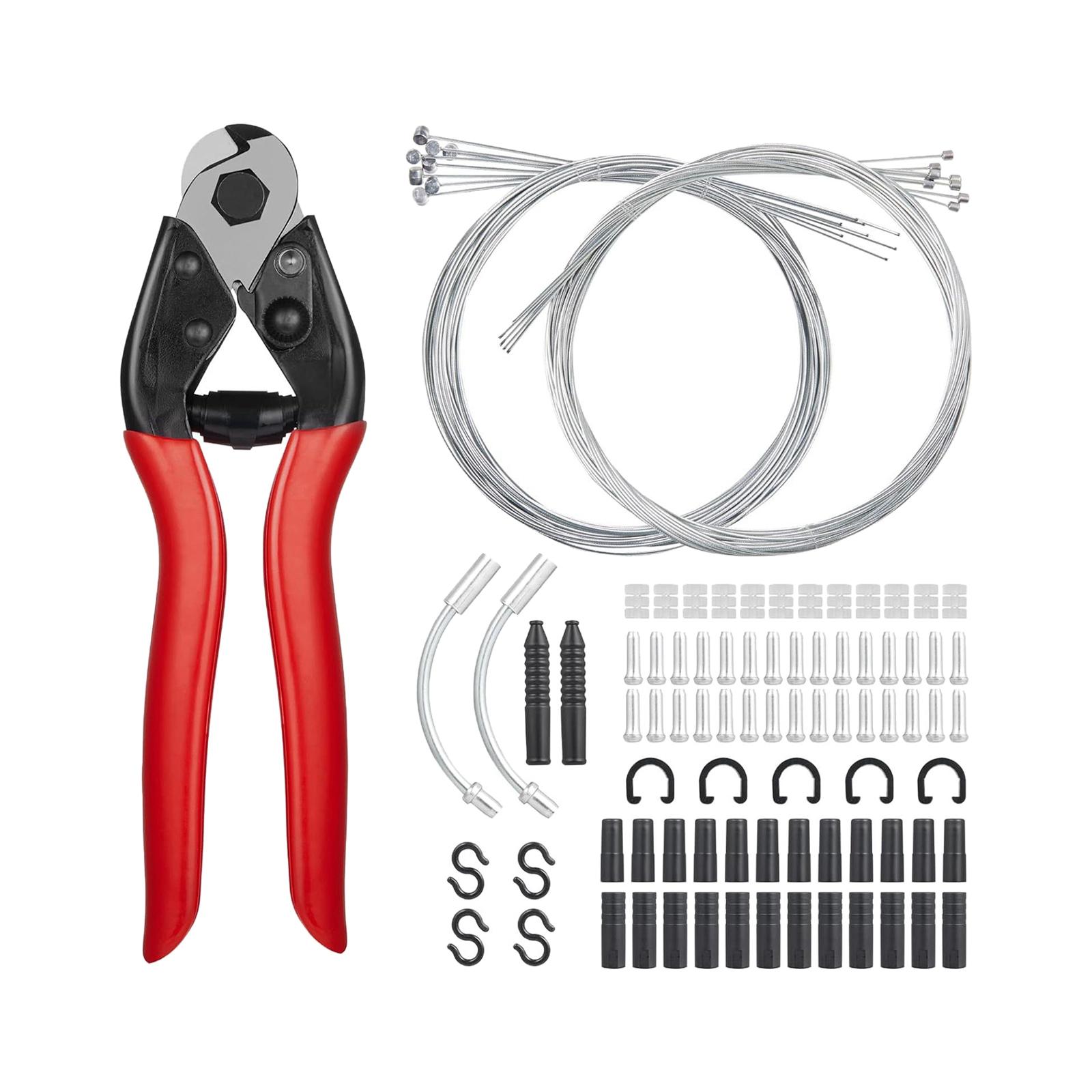 koolsoo Ensemble de 96 Pcs Câbles et Câbles de Frein pour Vélo Accessoires de Réparation
