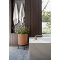 thumbnail image 3 of Veradek Demi Series Raised 16" Plastic-Stone Planter - (Terracotta/Black, 2 Pack), 3 of 10