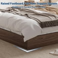 thumbnail image 4 of Modern Floor-Standing Platform Bed Frame, Wooden Bed Frame Without Headboard, Solid Wood Slat Foundation, No Box Spring Needed, Easy Assembly, for Bedroom, Dorm, Small Spaces, 4 of 5