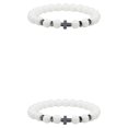 thumbnail image 4 of maskred Gifts Unisex Bracelets With Exquisite Beads For Thoughtful Presents Exquisite porcelain white 2Set, 4 of 6