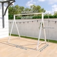thumbnail image 3 of Outsunny Swing Stand, Metal Swing Frame, 528 LBS Weight Capacity, White, 3 of 10