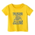 thumbnail image 3 of Hauts Filles Décontractés Enfants Motif Lettres Multicolores Manches Courtes Col Rond T-Shirts et Chemises, 3 of 3