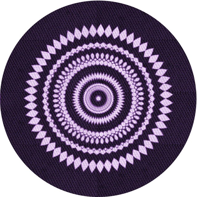 Ahgly Company Tapis d'Intérieur Ronds Transitionnels Lavables à la Machine, Violet Foncé, 3 Pieds Rond