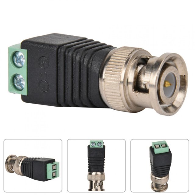 Anti-slip Screw BNC Connector, BNC Male Adapter, Converters For Factory Monitoring Equipment
