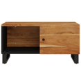 thumbnail image 2 of vidaXL Coffee Table 80x50x40 cm Solid Wood Acacia&Engineered Wood, 2 of 5