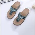 thumbnail image 4 of LSLJS Chaussures Compensées pour Femmes, Sandales de Plage à Talon Compensé Multicolores à Strass pour Femmes, Sandales et Pantoufles de Plage, 4 of 6