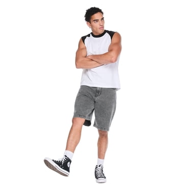 No Boundaries Men's Boxy Cropped Muscle Tank