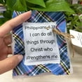 thumbnail image 2 of Handmade Pocket Prayer Quilt with Cross Inside, Individually Sewn Mini Scripture Quilt with Poem, Comfort Gift for Friends and Family, 2 of 6