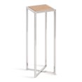 thumbnail image 1 of Kate and Laurel Jaspur Table d'Appoint Carrée en Métal, 7x7x21, Brun Rustique/argent, 1 of 15