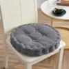 Dvkptbk Coussin de Siège Extérieur Intérieur Coussin Rond Coussin Épais Coussin de Chaise Coussin Doux Velours Côtelé Coussin Doux
