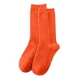 thumbnail image 1 of Women's Casual Home Solid Color Mid-Calf Socks, Warm Wool, Polyester, One Size Fits Shoe Sizes 35-42, 1 of 4