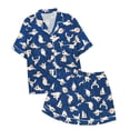 thumbnail image 4 of WEAIXIMIUNG Children's Leisure Printed Button Collar Short Sleeved Top Shorts Pajama Set 4-5 Years, 4 of 4